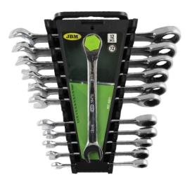 Ključevi kombinovani 8-19 mm brzi ( sa krckalicom ) na plastičnom nosaču 12/1 JBM